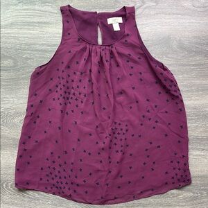 Loft Flowy Tank Top, purple